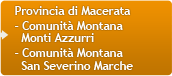 Provincia di Macerata - Comunità Montana Monti Azzurri - Comunità San Severino Marche